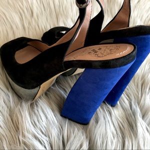 Vince Camuto Colorblock Mazin Platform Heels 8